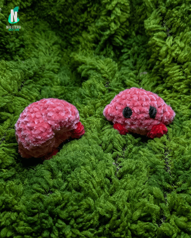 Mini Kirby en crochet  - Peluche