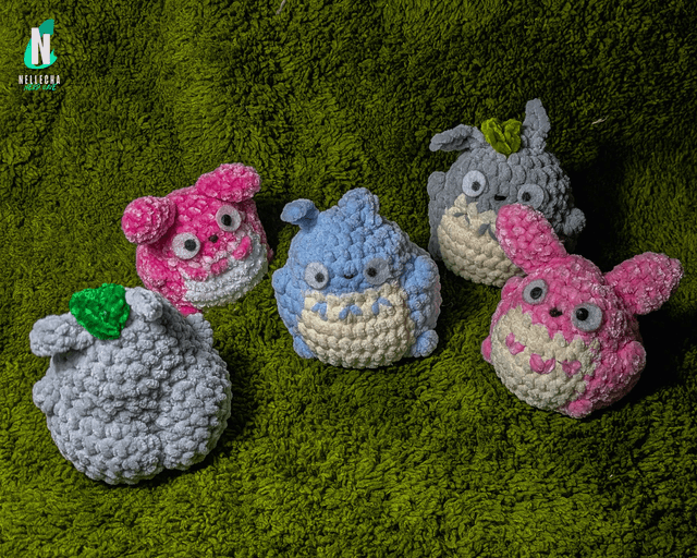 Mini Totoro en crochet – Plusieurs couleurs disponibles