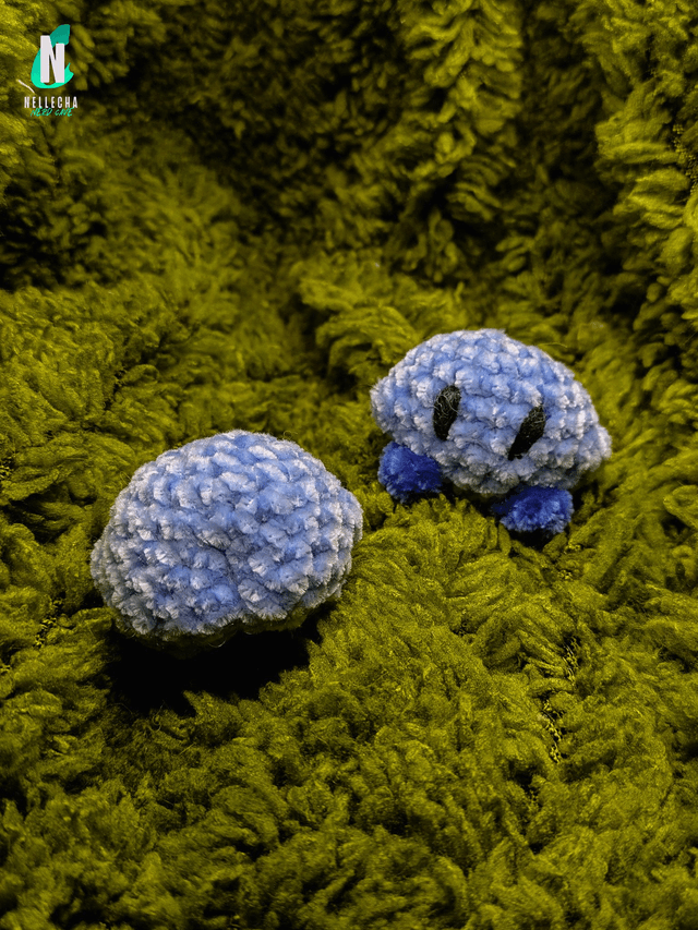 Mini Kirby en crochet  - Peluche