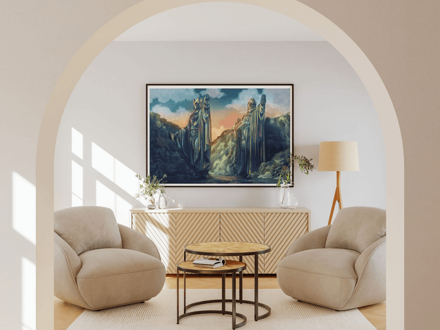 ​L’Argonath, gardiens de l’Anduin - Les Piliers des Rois - Print