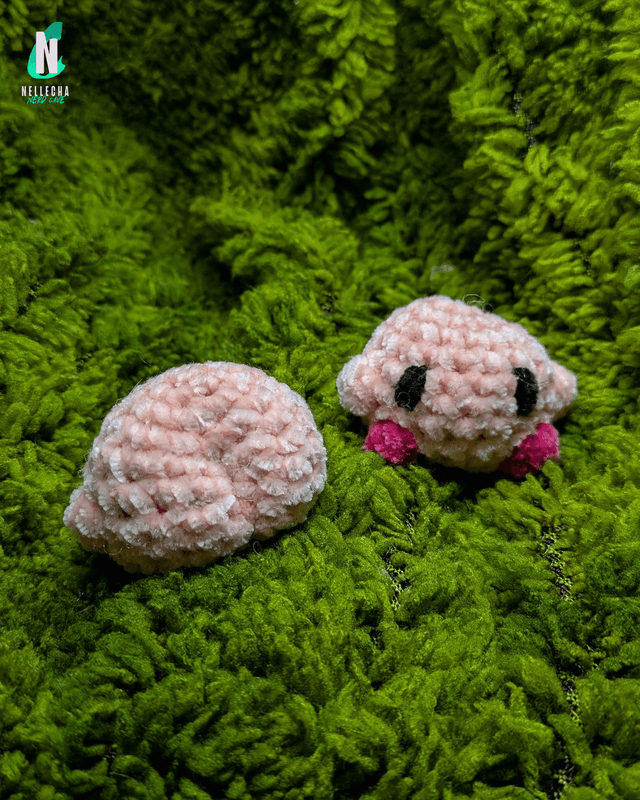 Mini Kirby en crochet  - Peluche