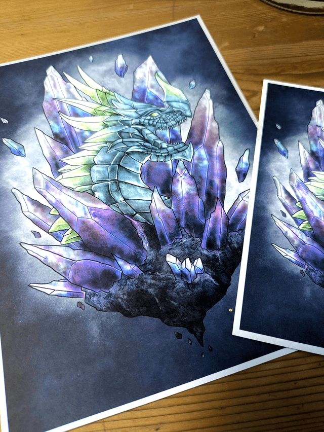 Aurene – Dragon de cristal (Guild Wars 2)- Print