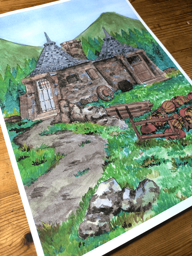 ​La Cabane d'Hagrid - Le Refuge de la forêt - Print