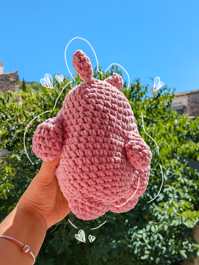  Totoro of Love - Peluche en crochet 