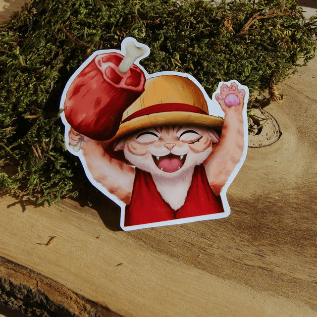 Cat D Luffy - Sticker