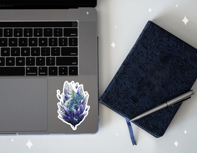 Aurene – Dragon de cristal - Sticker