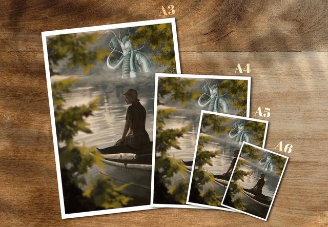​L'esprit de la rivière - Haku - Print