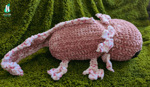 Axolotl - Minecraft - Peluche en crochet 