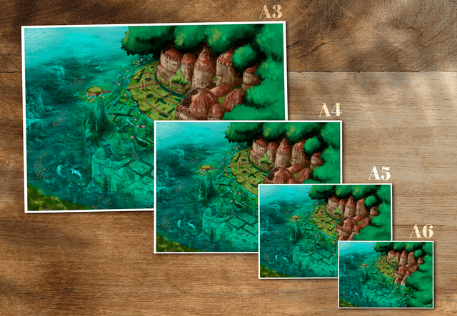 ​Civilisation perdue - Laputa sous les flots - Print 