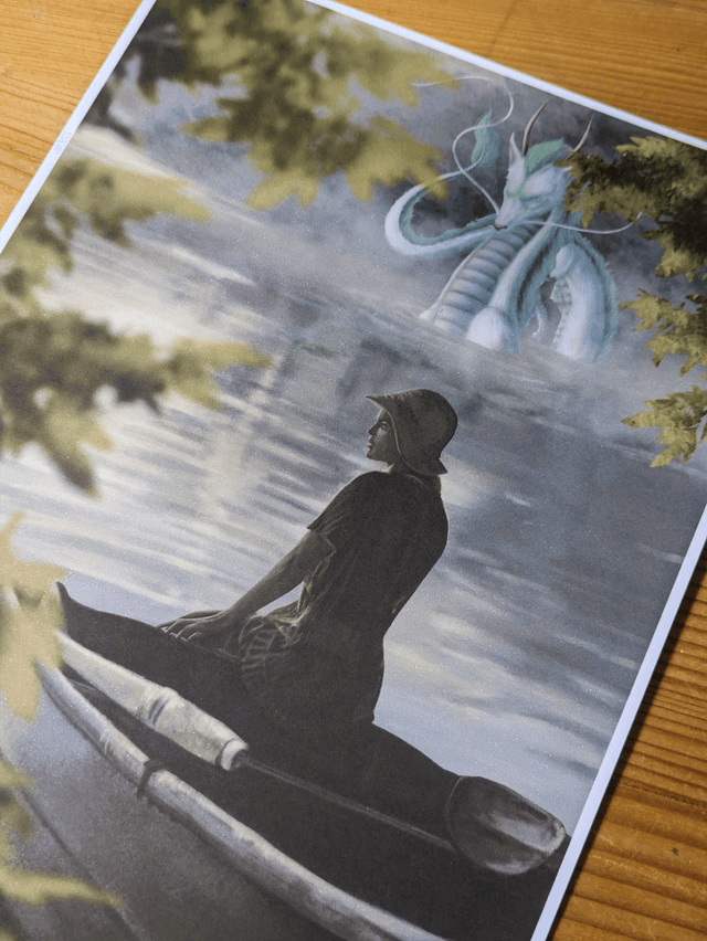 ​L'esprit de la rivière - Haku - Print