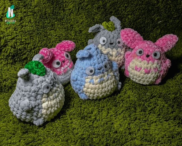 Mini Totoro en crochet – Plusieurs couleurs disponibles