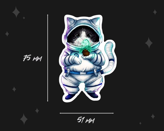 ​Gaïa l’Astro Cat – Stickers