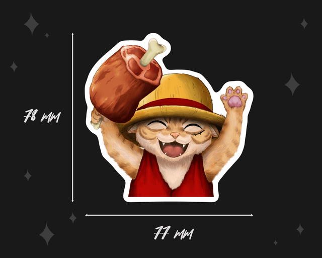 Cat D Luffy - Sticker