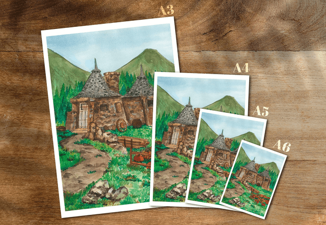 ​La Cabane d'Hagrid - Le Refuge de la forêt - Print