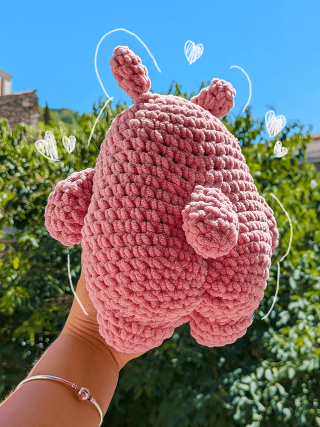  Totoro of Love - Peluche en crochet 